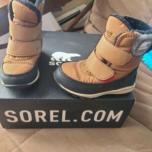 Sorel Kids' Brown and Black Boots